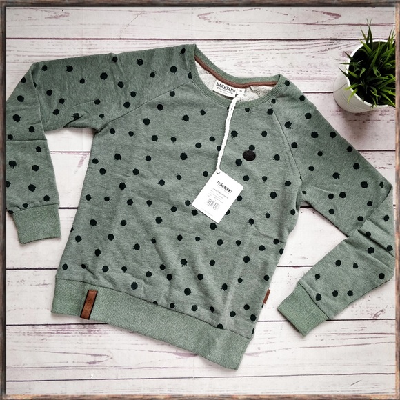 Naketano Tops - NWT NAKETANO Kokosnusskarl Green Dot Sweatshirt S